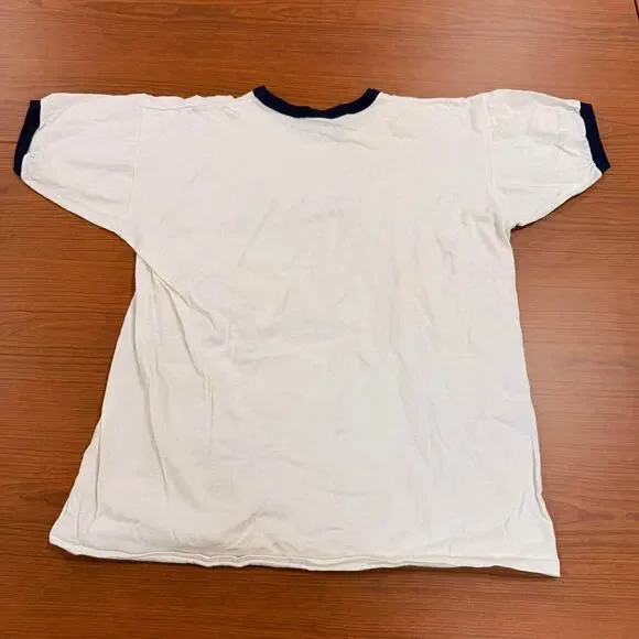 Vtg 70s 80s Champion USMMA Kings Point Merchant Marine Academy Ringer T-Shirt XL - Picture 11 of 11